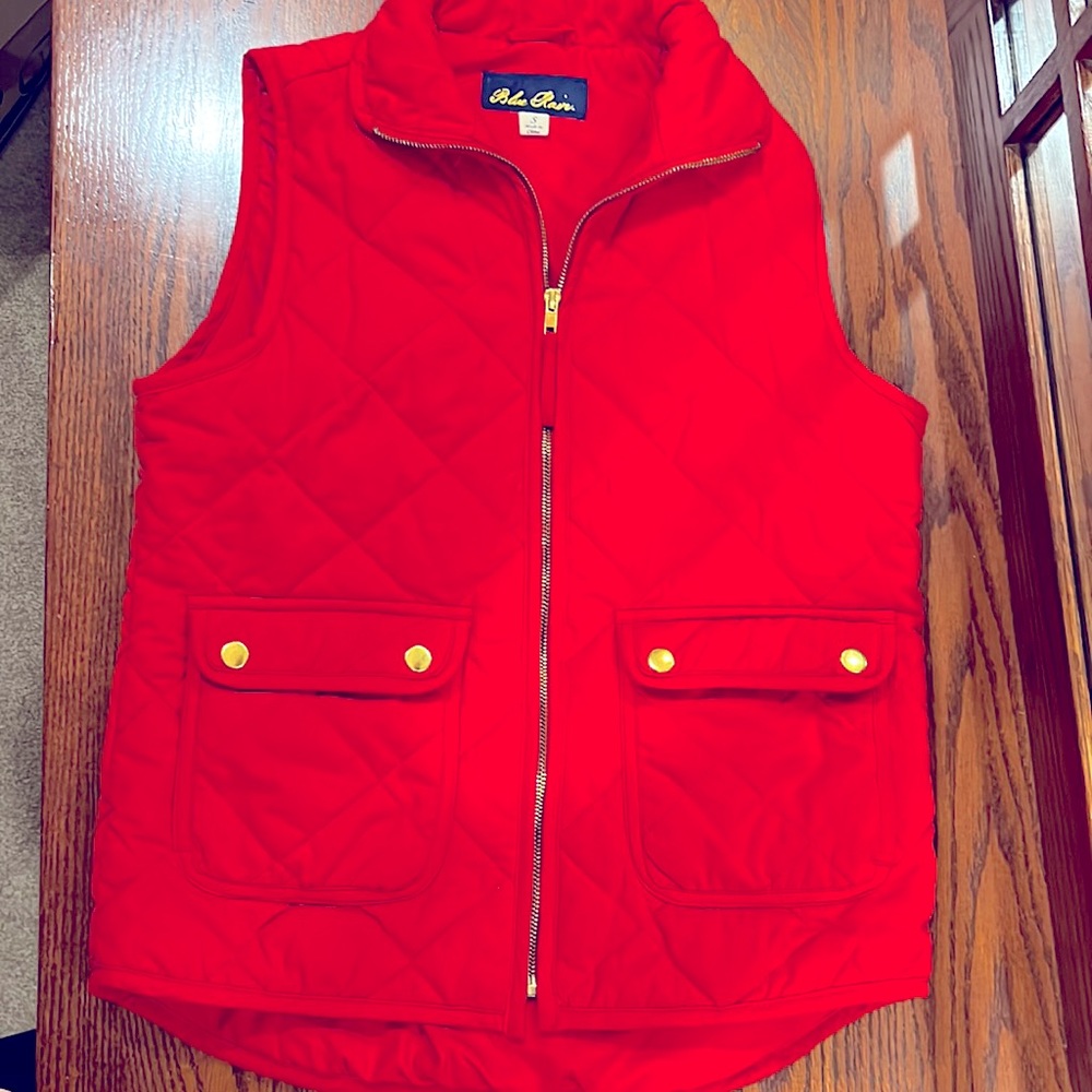 Quilted red vest